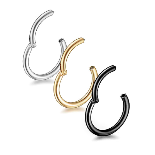 ワンタッチ フープピアス