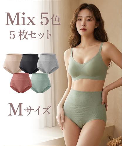 ハイウエストショーツ MIX 5枚セット Mサイズ