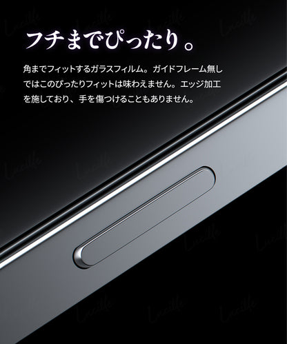 iPhone15Pro/15 強化ガラスフィルム 2枚セット ガイド枠付